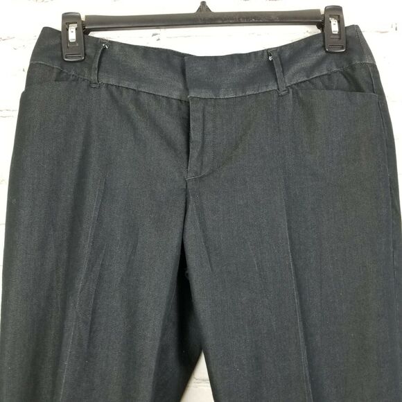 Mossimo Capris Cropped Pants Womens Size 10 Pockets Stretch Dark Gray - Picture 2 of 6